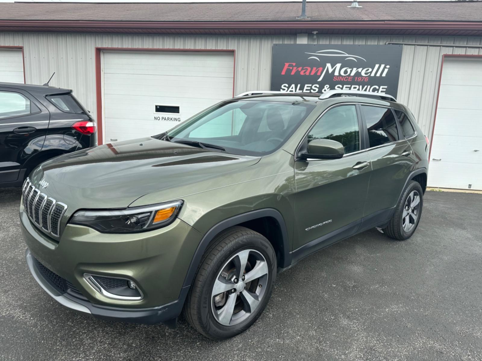 2019 Green Jeep Cherokee Limited 4WD (1C4PJMDX7KD) with an 3.2L V6 DOHC 24V engine, 9A transmission, located at 8464 Route 219, Brockway, PA, 15824, (814) 265-1330, 41.226871, -78.780518 - Well equipped and well taken care of 2019 Jeep Cherokee Limited with V6 engine, air condition, power windows and locks, power/heated front seats, leather interior, factory alloys and much more. This Jeep will be serviced and Pa-inspected for delivery and comes with a 12 month/12000 mile warranty. - Photo #0